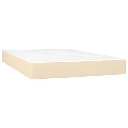 Giroletto a Molle con Materasso Crema 120x200 cm in Tessuto | homemem39