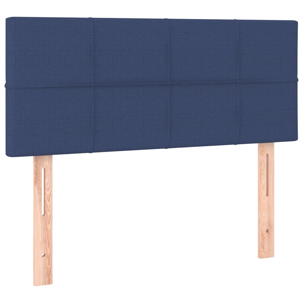 Giroletto a Molle con Materasso Blu 120x200 cm in Tessuto