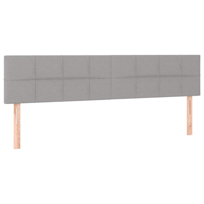 Giroletto a Molle con Materasso Grigio Chiaro160x200 cm Tessuto | homemem39