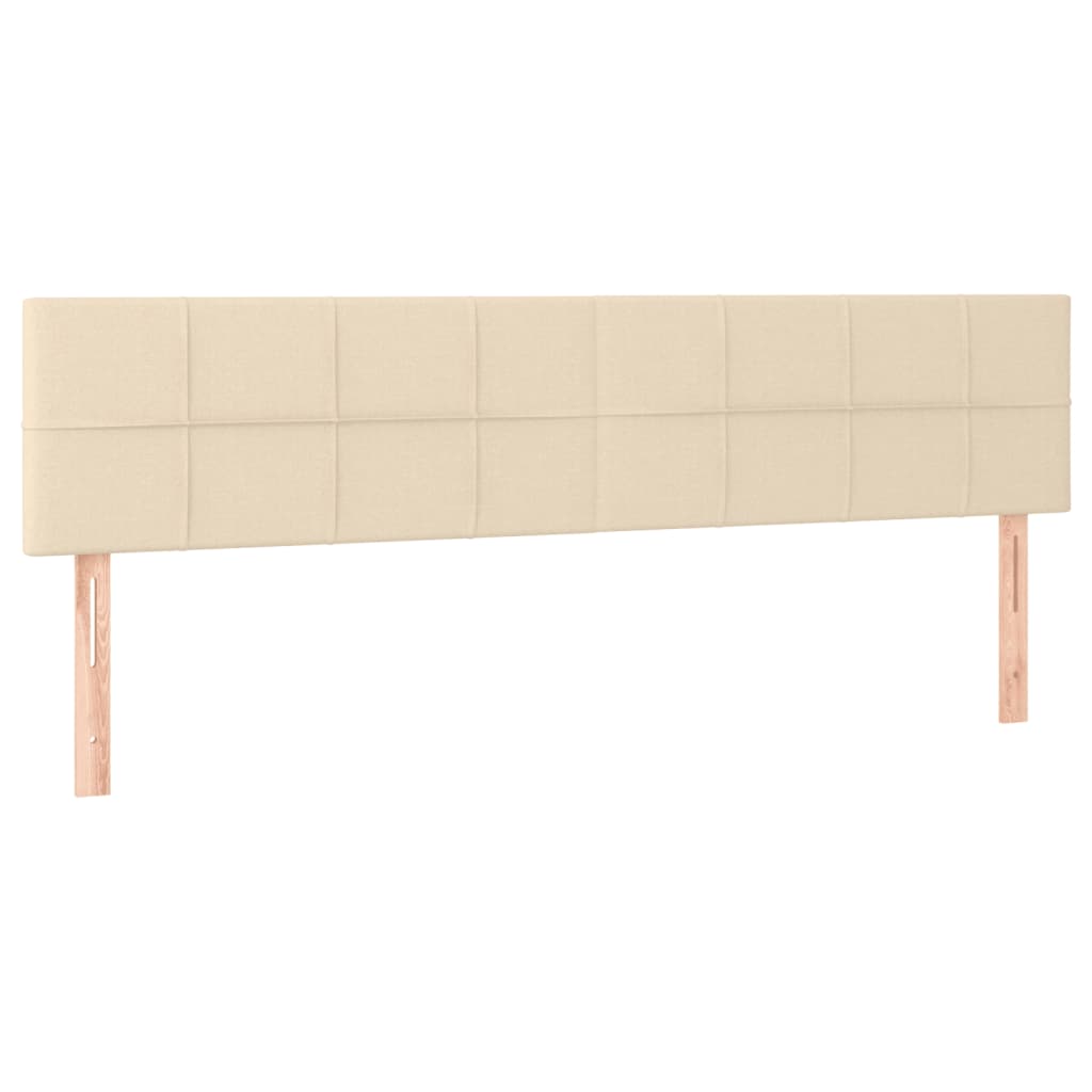 Giroletto a Molle con Materasso Crema 180x200 cm in Tessuto | homemem39