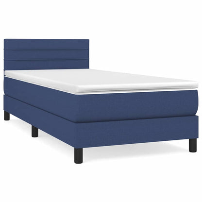 Giroletto a Molle con Materasso Blu 90x190 cm in Tessuto | homemem39
