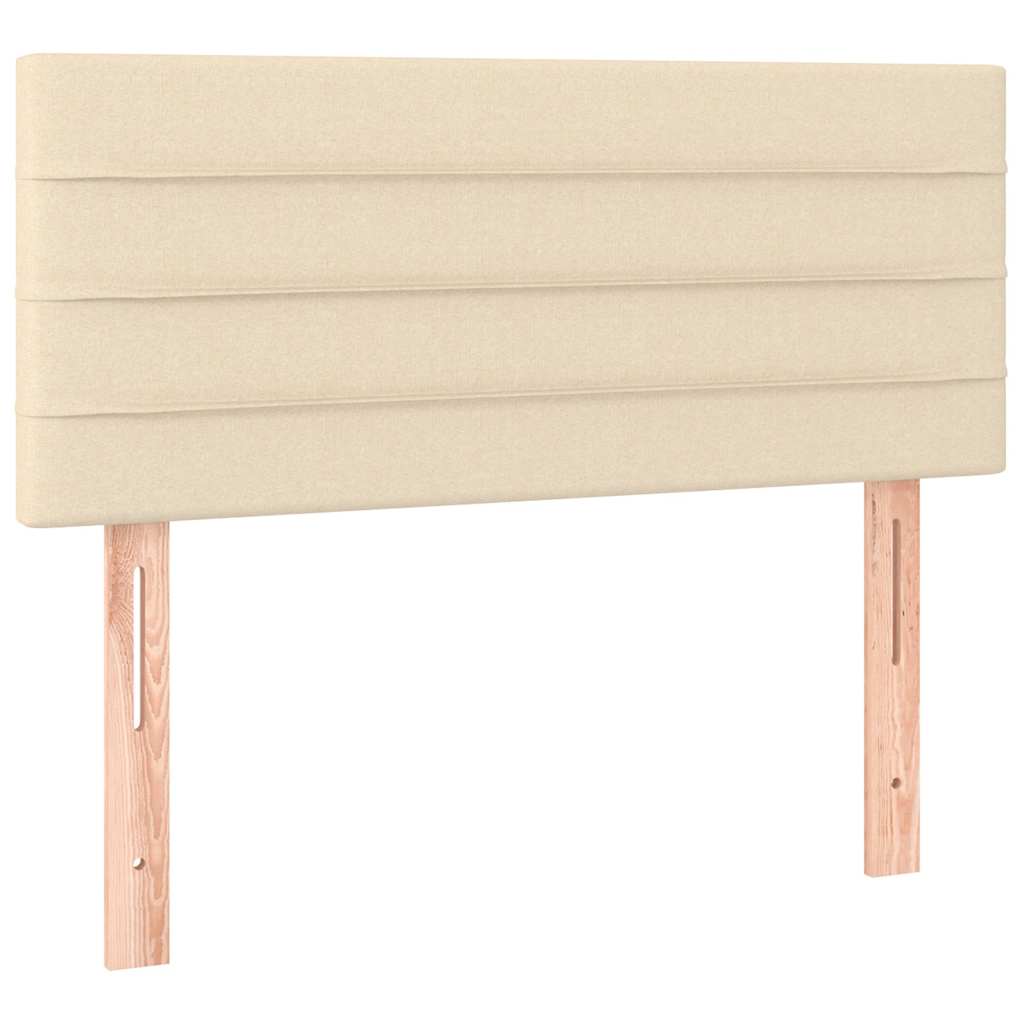 Giroletto a Molle con Materasso Crema 100x200 cm in Tessuto | homemem39
