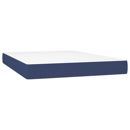 Giroletto a Molle con Materasso Blu 140x200 cm in Tessuto | homemem39