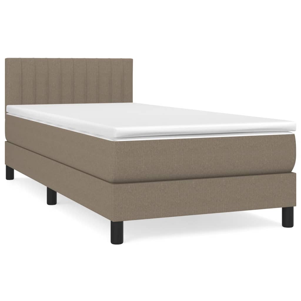 Giroletto a Molle con Materasso Tortora 80x200 cm inTessuto | homemem39
