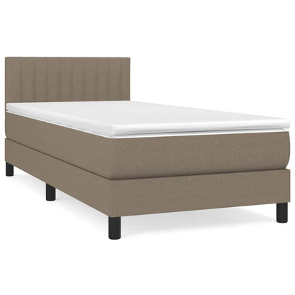 Giroletto a Molle con Materasso Tortora 80x200 cm inTessuto | homemem39
