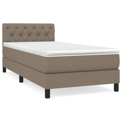 Giroletto a Molle con Materasso Tortora 80x200 cm inTessuto | homemem39