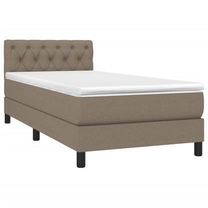 Giroletto a Molle con Materasso Tortora 80x200 cm inTessuto | homemem39