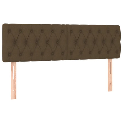 Giroletto a Molle con Materasso Marrone Scuro 160x200cm Tessuto | homemem39