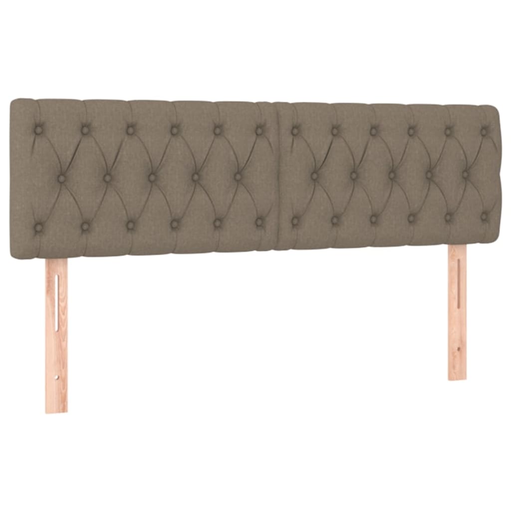 Giroletto a Molle con Materasso Tortora 160x200 cm in Tessuto