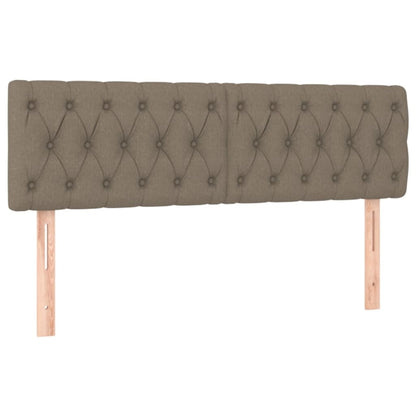 Giroletto a Molle con Materasso Tortora 160x200 cm in Tessuto
