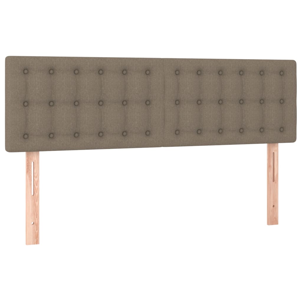Giroletto a Molle con Materasso Tortora 140x200 cm in Tessuto
