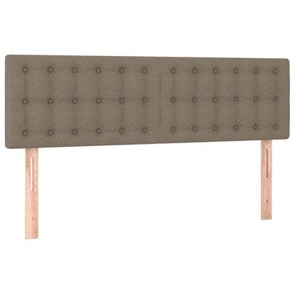 Giroletto a Molle con Materasso Tortora 140x200 cm in Tessuto
