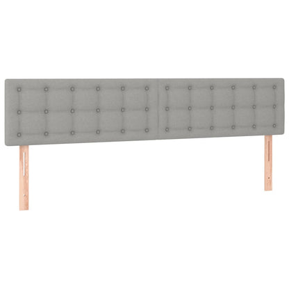 Giroletto a Molle con Materasso Grigio Chiaro180x200 cm Tessuto | homemem39