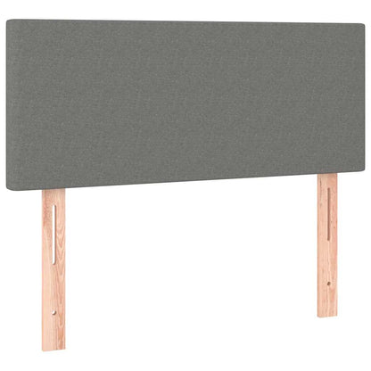 Giroletto a Molle con Materasso Grigio Scuro 80x200 cm Tessuto | homemem39