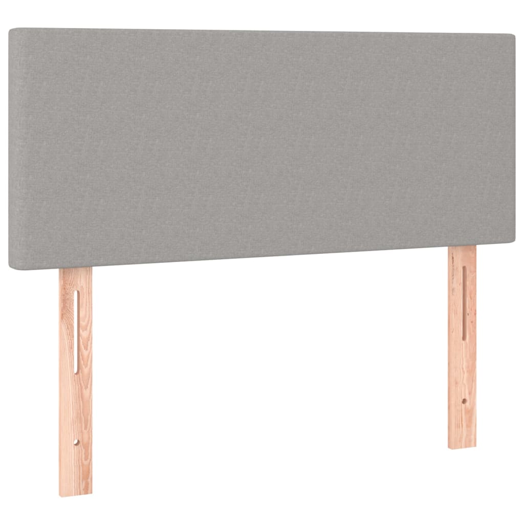 Giroletto a Molle con Materasso Grigio Chiaro 120x200cm Tessuto