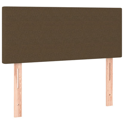 Giroletto a Molle con Materasso Marrone Scuro 120x200cm Tessuto | homemem39