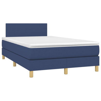Giroletto a Molle con Materasso Blu 120x200 cm in Tessuto | homemem39