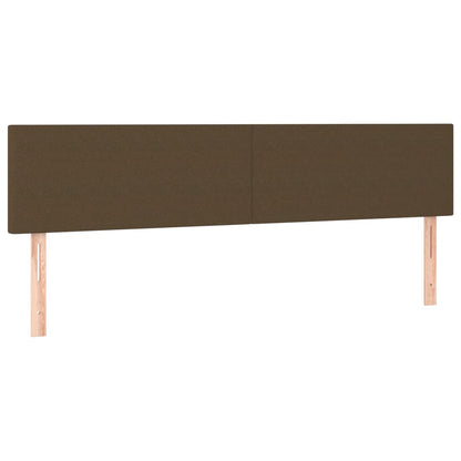 Giroletto a Molle con Materasso Marrone Scuro 160x200cm Tessuto | homemem39