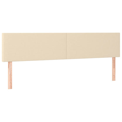 Giroletto a Molle con Materasso Crema 160x200 cm in Tessuto | homemem39