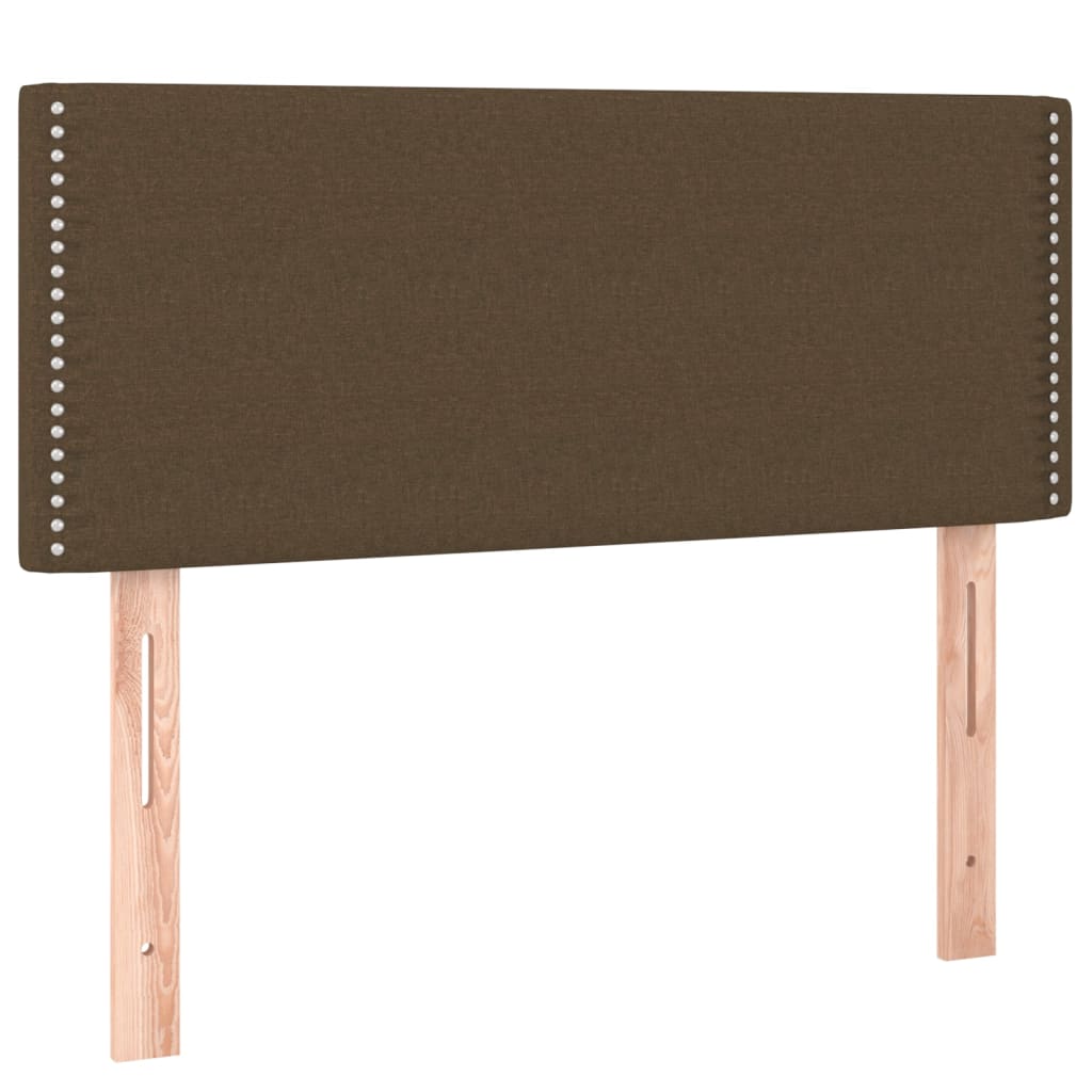 Giroletto a Molle con Materasso Marrone Scuro 120x200cm Tessuto | homemem39