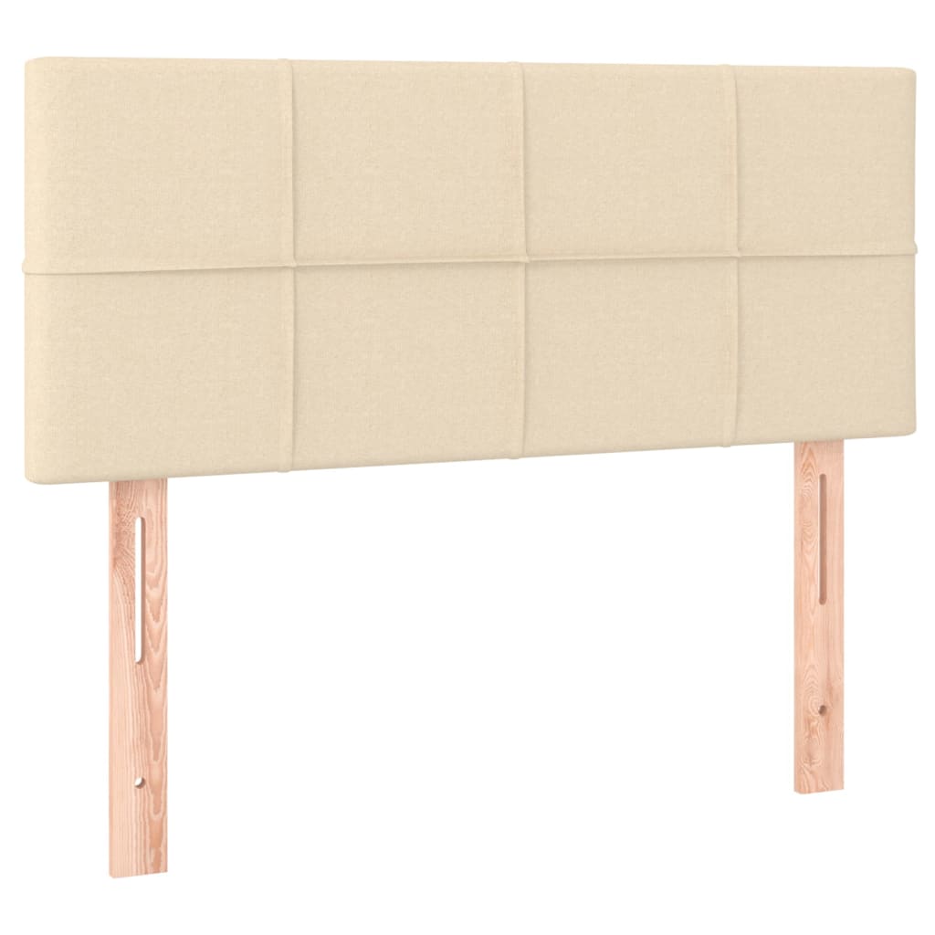 Giroletto a Molle con Materasso Crema 100x200 cm in Tessuto