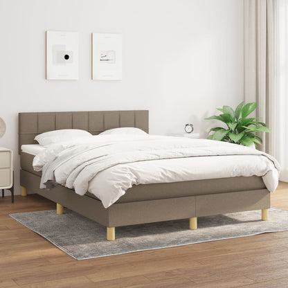 Giroletto a Molle con Materasso Tortora 140x190 cm in Tessuto | homemem39
