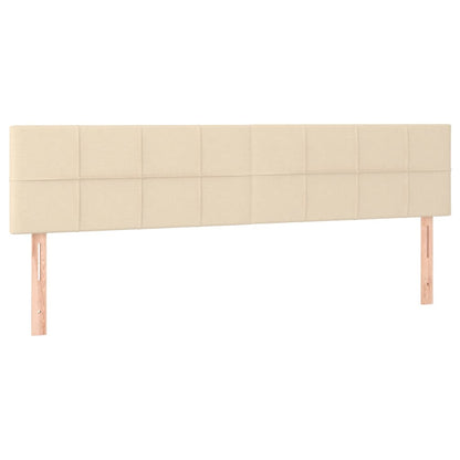 Giroletto a Molle con Materasso Crema 180x200 cm in Tessuto | homemem39