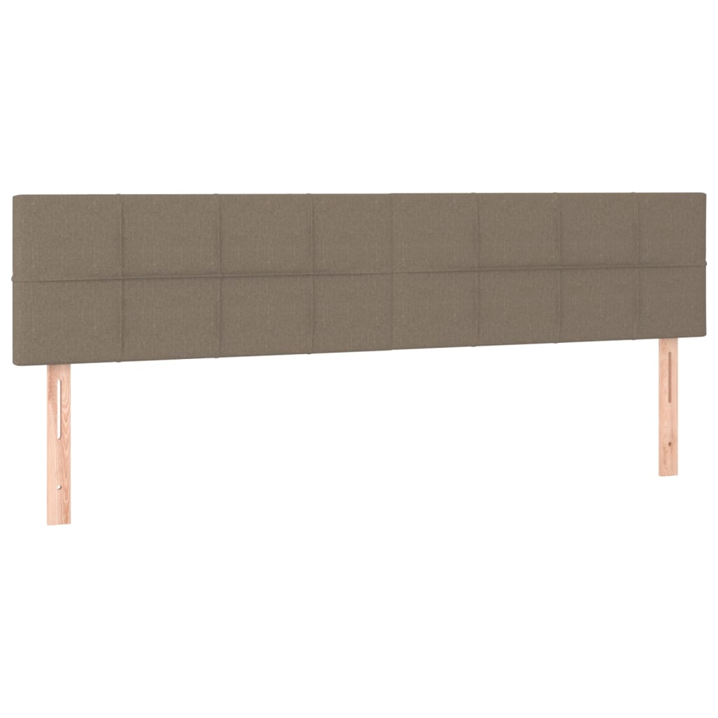 Giroletto a Molle con Materasso Tortora 200x200 cm in Tessuto | homemem39