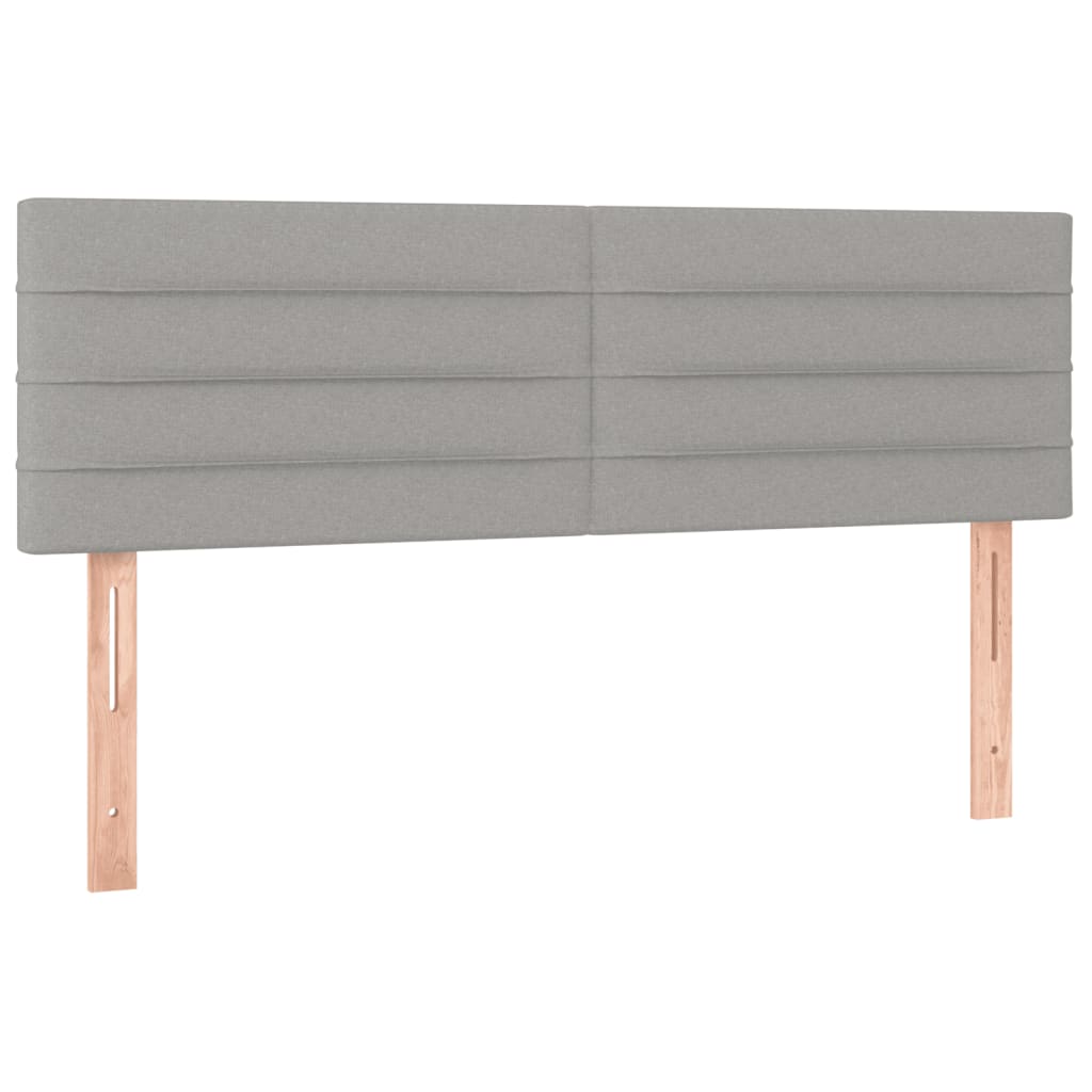 Giroletto a Molle con Materasso Grigio Chiaro 140x200cm Tessuto | homemem39