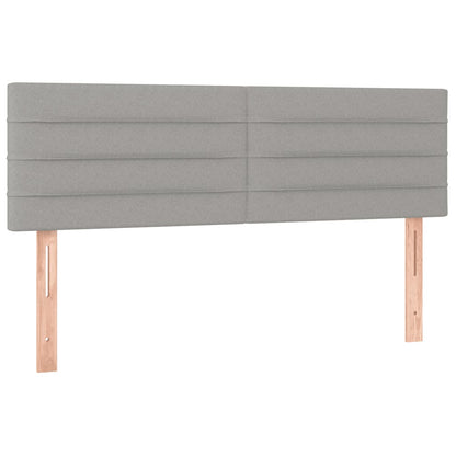 Giroletto a Molle con Materasso Grigio Chiaro 140x200cm Tessuto | homemem39