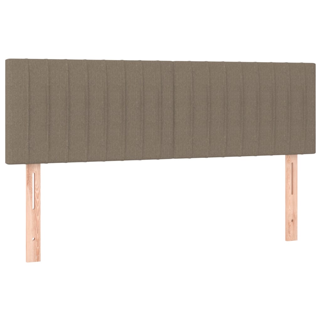 Giroletto a Molle con Materasso Tortora 140x200 cm in Tessuto
