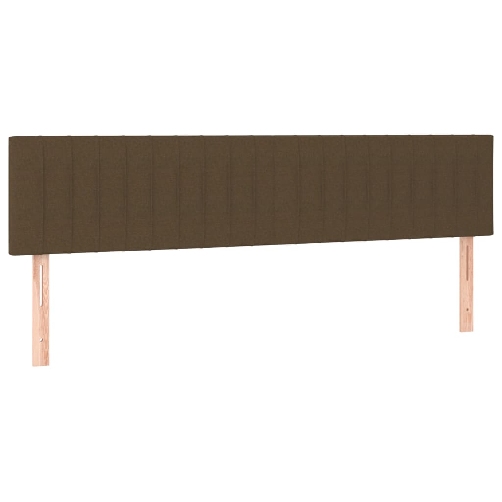 Giroletto a Molle con Materasso Marrone Scuro 180x200cm Tessuto | homemem39