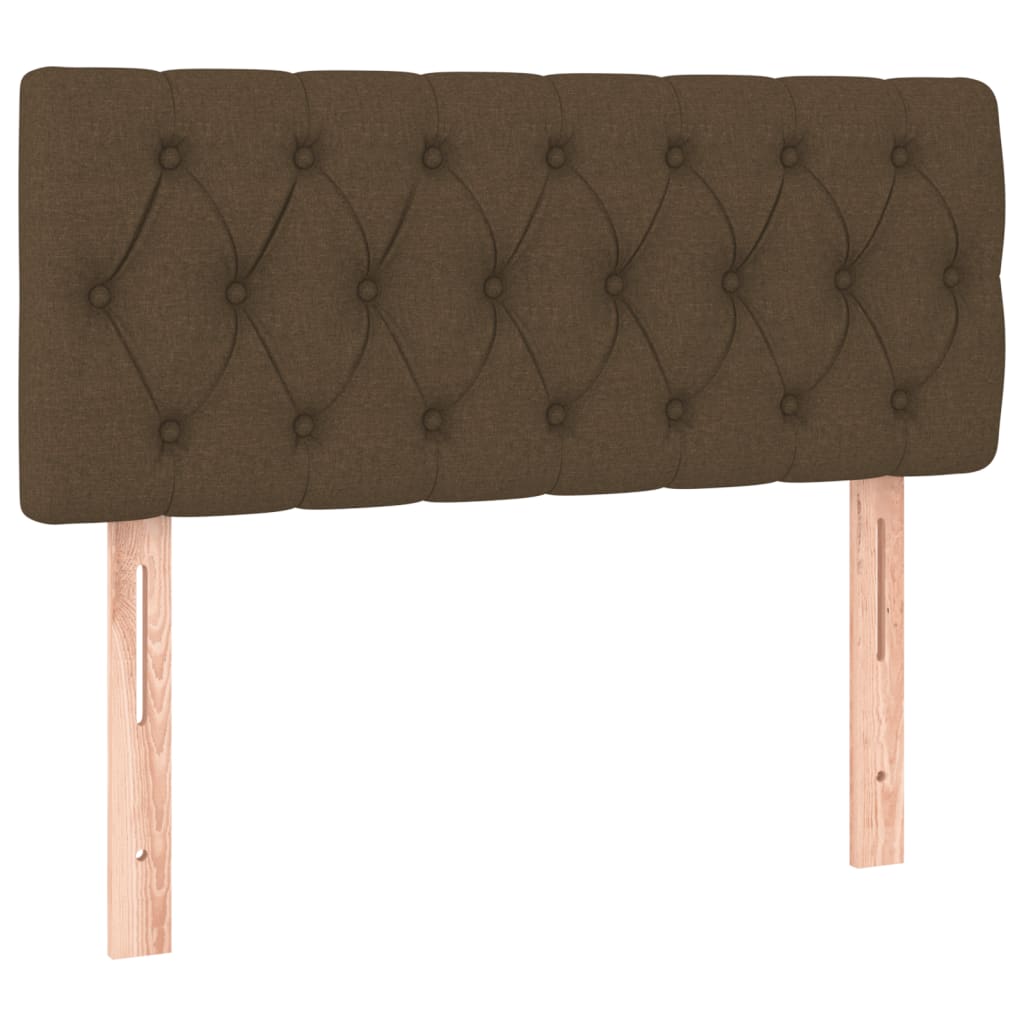 Giroletto a Molle con Materasso Marrone Scuro 90x200 cm Tessuto | homemem39