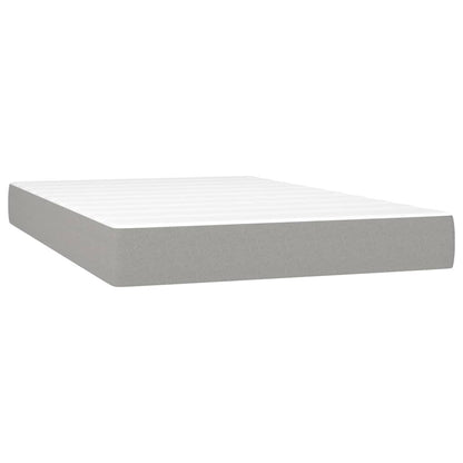Giroletto a Molle con Materasso Grigio Chiaro 120x200cm Tessuto | homemem39