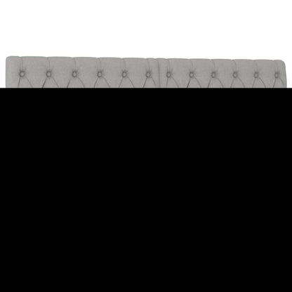 Giroletto a Molle con Materasso Grigio Chiaro 140x200cm Tessuto | homemem39