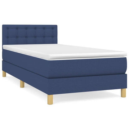 Giroletto a Molle con Materasso Blu 80x200 cm inTessuto | homemem39