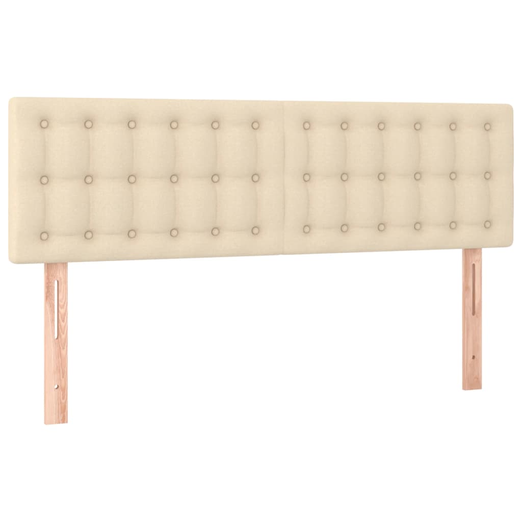 Giroletto a Molle con Materasso Crema 140x200 cm in Tessuto