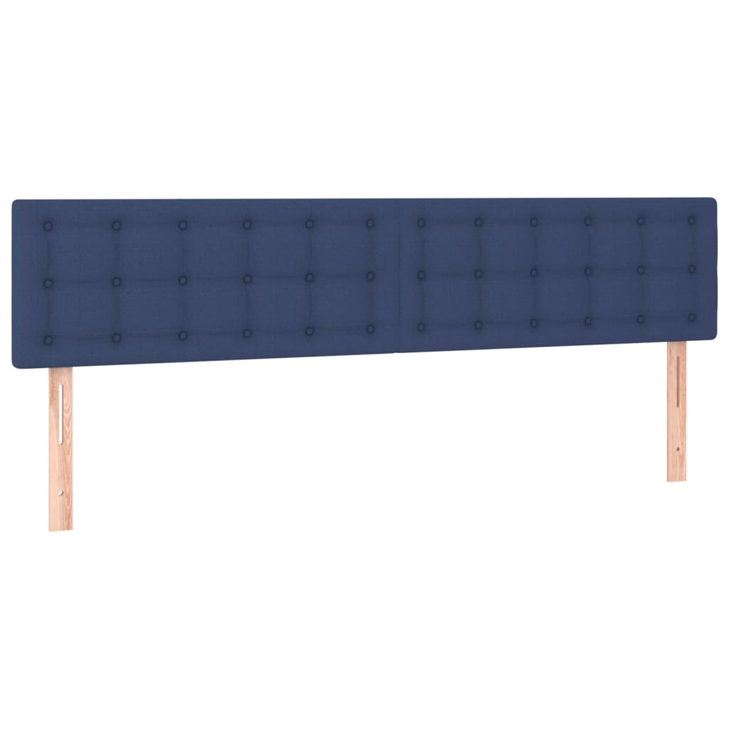 Giroletto a Molle con Materasso Blu 160x200 cm in Tessuto | homemem39