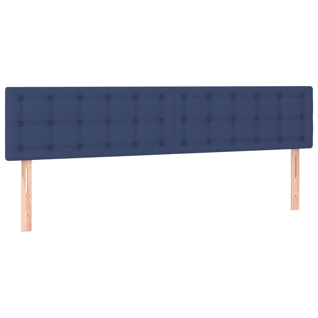 Giroletto a Molle con Materasso Blu 180x200 cm in Tessuto