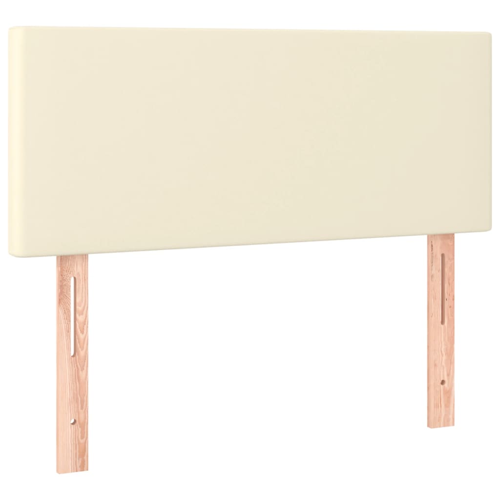 Giroletto a Molle con Materasso Crema 120x200 cm in Similpelle | homemem39