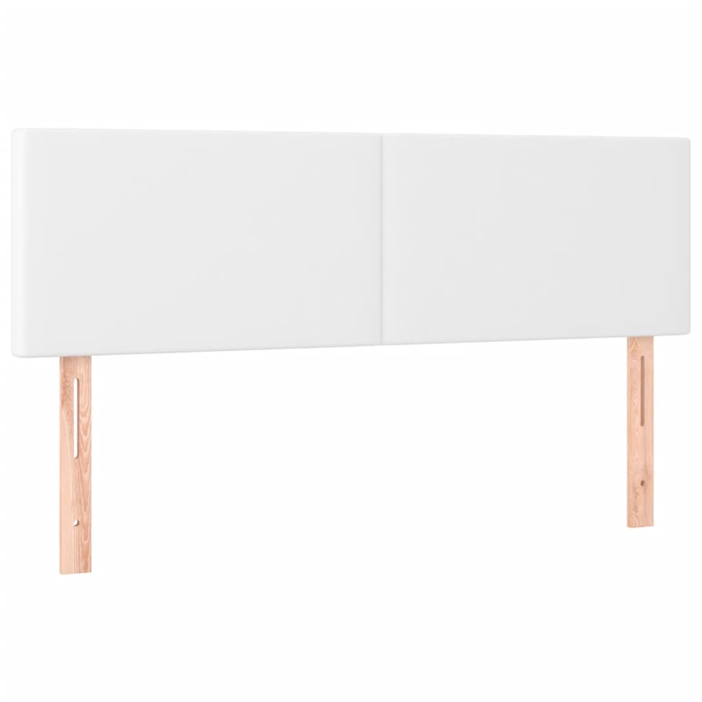 Giroletto a Molle con Materasso Bianco 140x190 cm in Similpelle