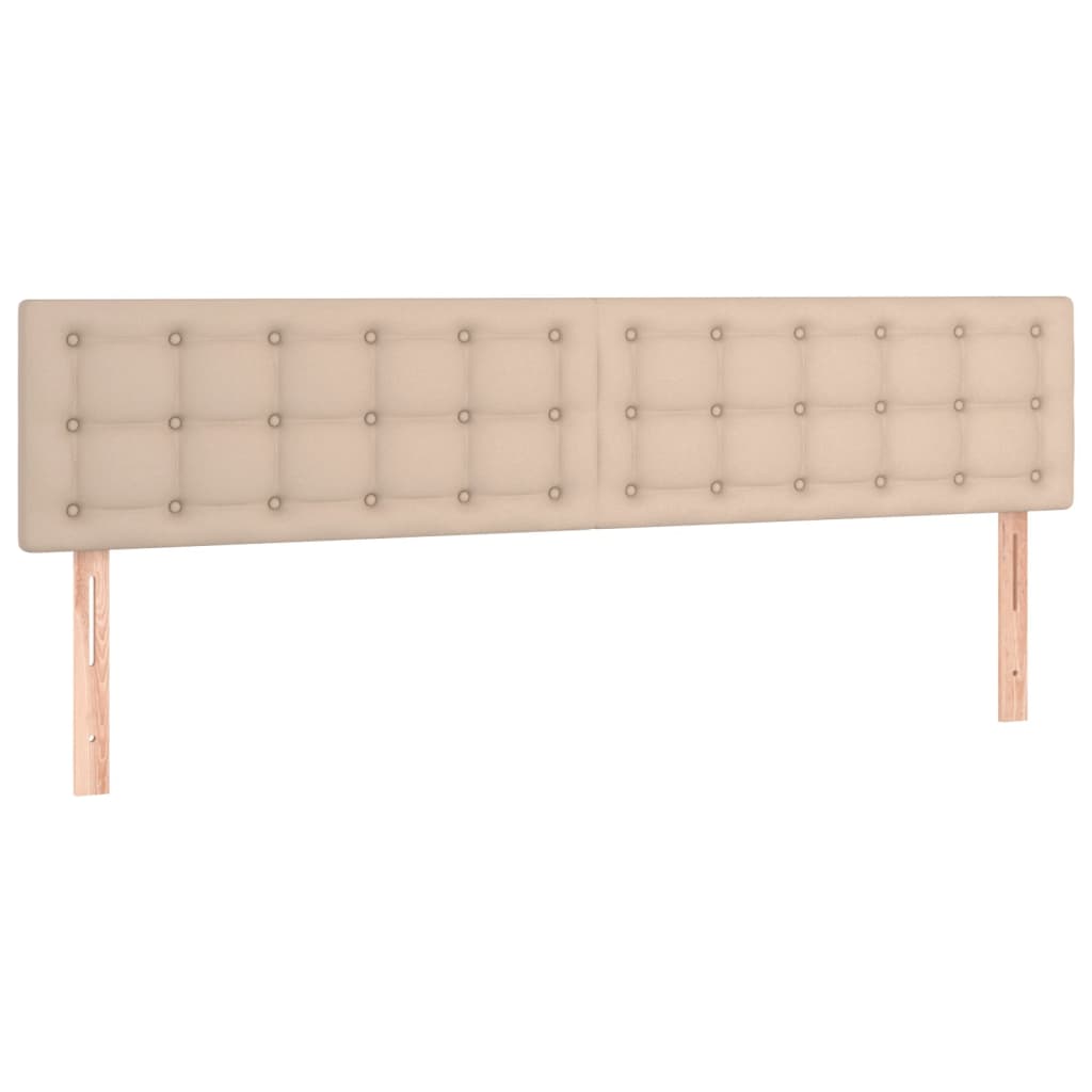 Giroletto a Molle con Materasso Cappuccino 200x200cm Similpelle | homemem39