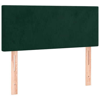 Giroletto a Molle con Materasso Verde Scuro 120x200 cm Velluto | homemem39