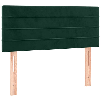 Giroletto a Molle con Materasso Verde Scuro 80x200 cm Velluto | homemem39