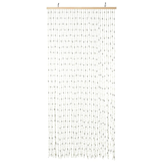 H&amp;S Collection Door Curtain 90x200 cm in Multicolored Bamboo