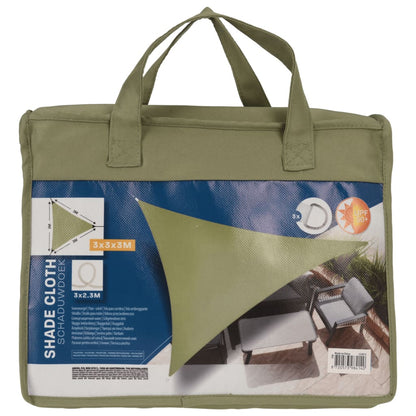 ProGarden Vela Parasole 3x3x3 m Verde a Triangolo