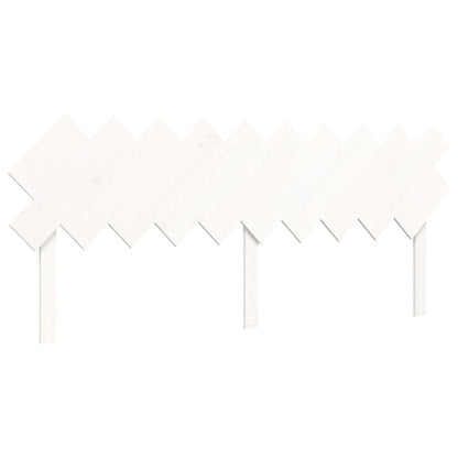 Giroletto con Testiera Bianco 200x200 cm in Legno Massello - homemem39