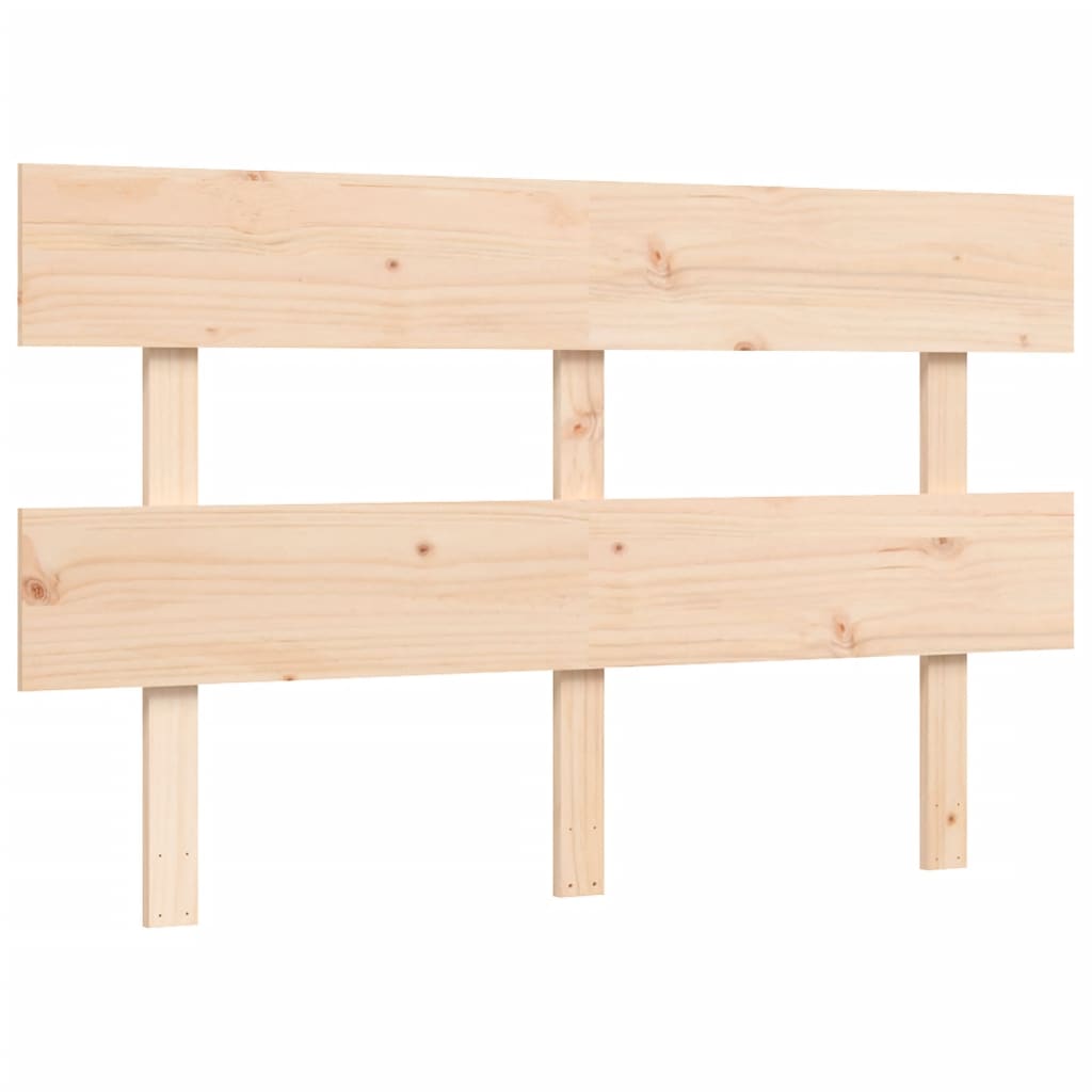 Letto per Anziani con Testiera 140x190 cm in Legno Massello