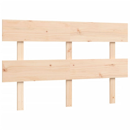 Letto per Anziani con Testiera 140x190 cm in Legno Massello