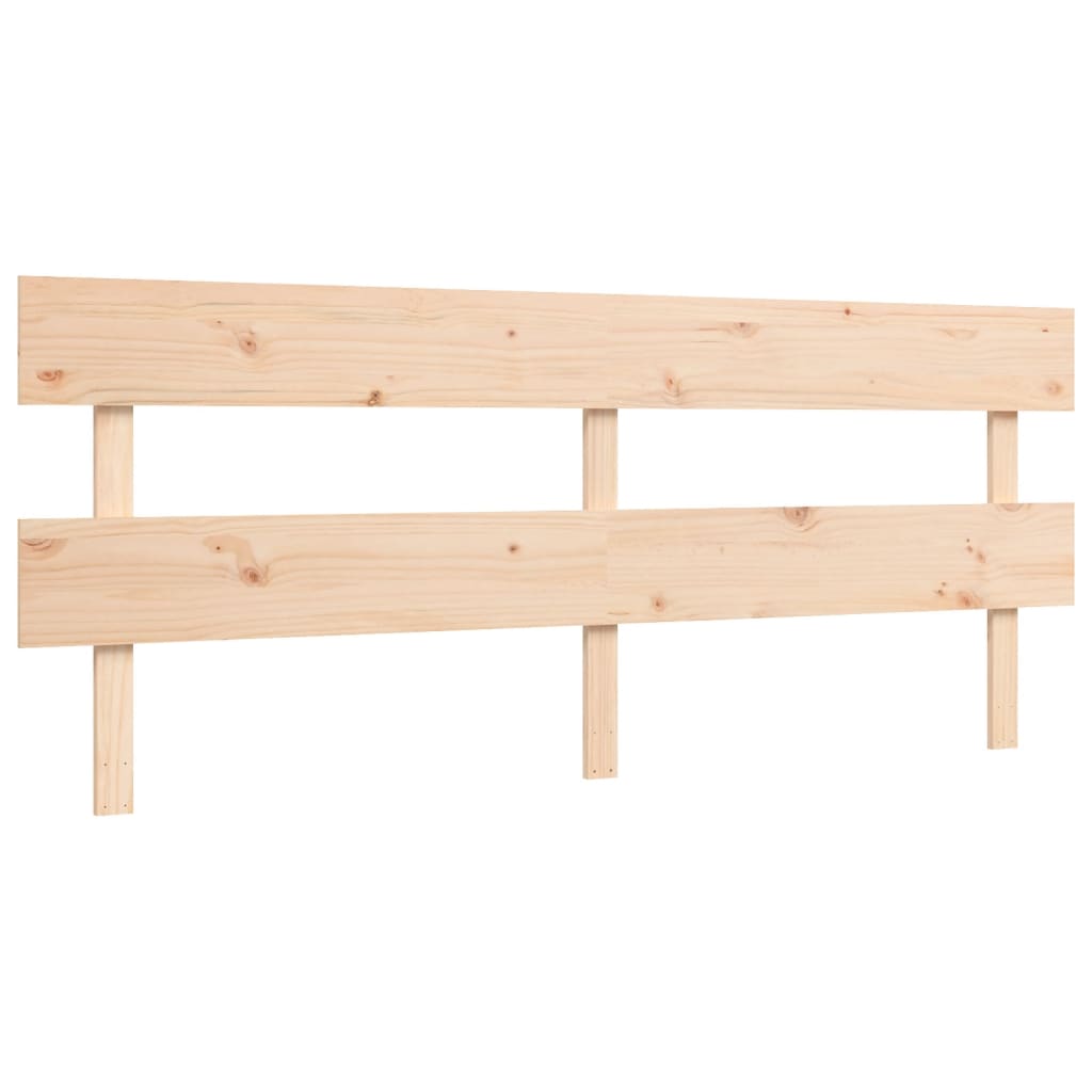 Letto per Anziani con Testiera Bianco Super King Legno Massello